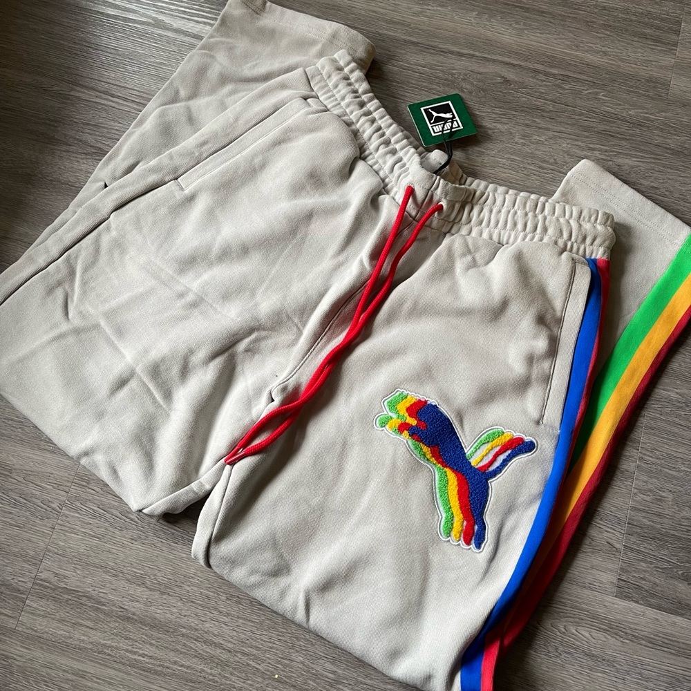 MENS PUMA FASHION GEEK ALL STAR GAME SWEATPANTS NEW WITH TAGS